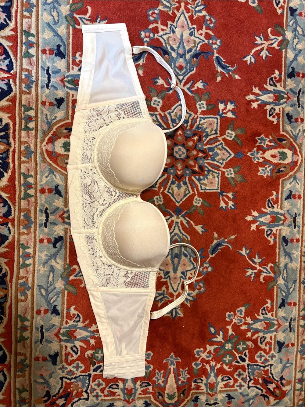 Le Mystere Lace-Trim Underwire in Cream Lace Allure Bustier